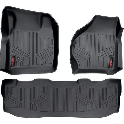 Alfombrillas Rough Country para Ford Super Duty 1999-2007 | Cabina Doble - M-52002 Negras