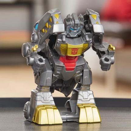 Transformers Classic Heroes Team Grimlock Juguete Transformable, Figura de Acción de 4.5 Pulgadas, Relleno de Cesta de Pascua para Niños, Juguetes Preescolares, Edades 3+
