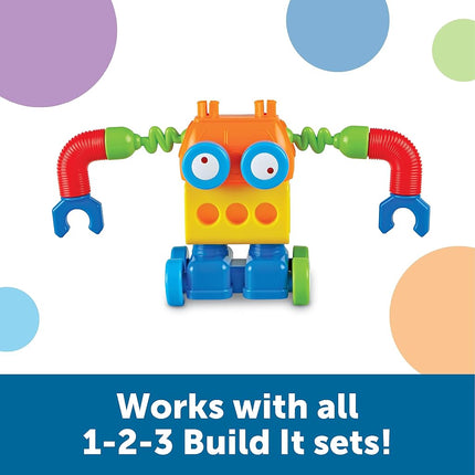 Learning Resources 1-2-3 Robot Factory, Fine Motor Toy, Robot Building Set, Ages 2+