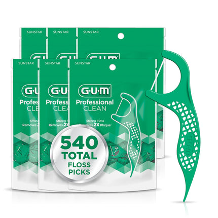 Gum Professional Clean Flossers, Fresh Mint, 90 Co