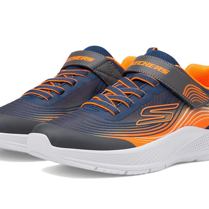 Skechers Boys' Microspec Advance Trainer, Navy, 12 UK Child