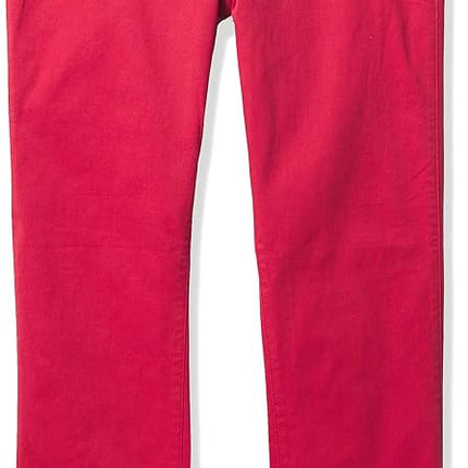 The Children's Place Pantalones chinos ajustados elásticos para niños, rojo Hampton, talla 10