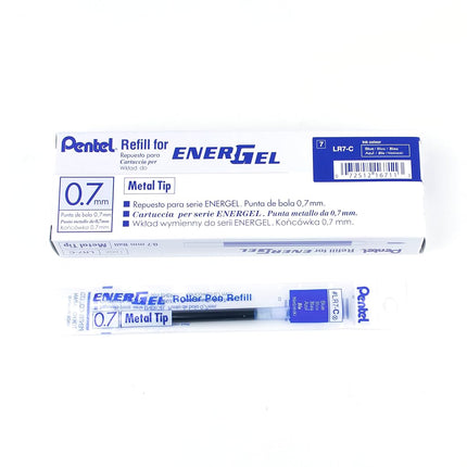 Pentel LR7-C Refillable Cartridge for EnerGel-Pens 0.7 mm, Pack of 12 Blue