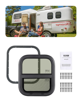VEVOR Vertical RV Window, 14" W x 16" H Tinted Sli