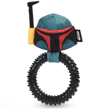 Star Wars para Mascotas Mordedor Anillo para Cachorros Boba Fett | Juguete Seguro para Cachorros en Etapa de Dentición | Regalos para Fans de Star Wars | 7 Pulgadas (FF19216)