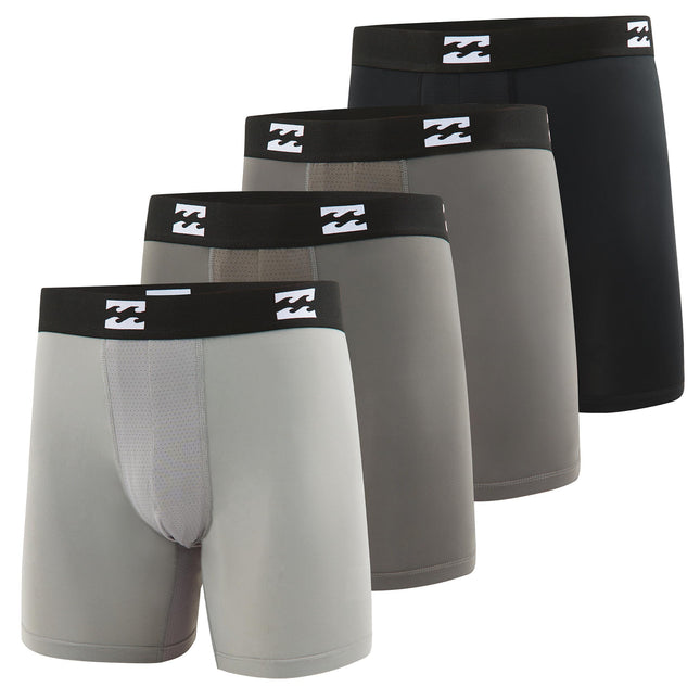Billabong Mens Underwear 4 Pack Nylon Performance 