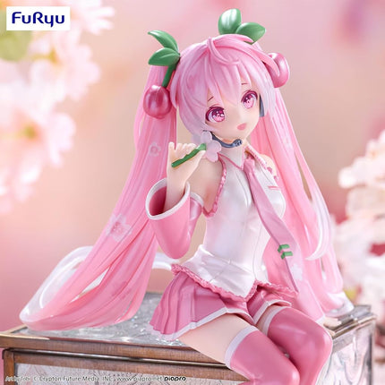 FuRyu - Hatsune Miku - Noodle Stopper Figure - Sakura Miku 2024 Pearl Color ver.