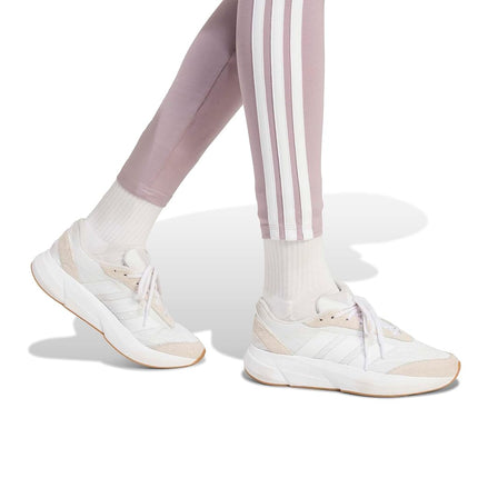 Adidas Womens Essentials 3-Stripes Cotton Leggings, Preloved Fig/White, XS