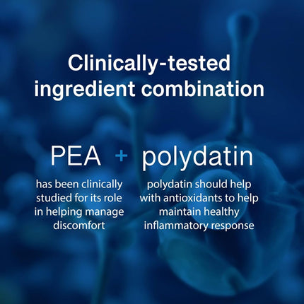PEAlief Pea + Polydatin – New Bladder & Urinary Comfort Support with Clinically Tested Ingredient Combination — One Pill Per Day, 60 Day Supply