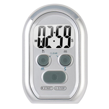 ZYQY x-wlang 3-in-1 Alerts Timer 1013 with Vibration,beep and Flash.(Kitchen Timer,Medical Timer,Therapeutic Timer)，Silver
