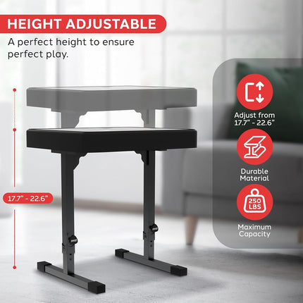 Pyle Adjustable Padded Keyboard Bench Soft Cushioned Piano Bench