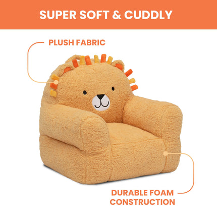 Sillón Delta Children Lion Cozee Buddy, Naranja