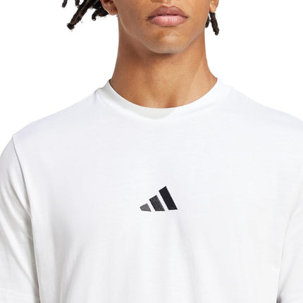 adidas Men's Short Sleeve T-Shirt, White/Black, XS