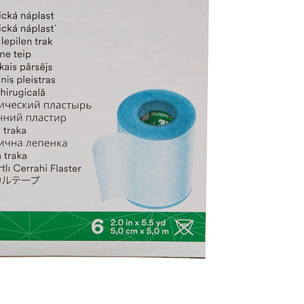 3M Blue Silicone Medical Tape 2" x 5.5 yd 1 Box, 6 Rolls/Box 2770-2