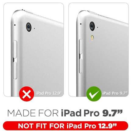 SUPCASE Case Compatible with iPad Pro 9.7 inch 2016, [Unicorn Beetle PRO Series] Full-body Rugged Protective Case with Built-in Screen Protector (Black/Black)