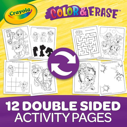 Crayola Paw Patrol Sticker Activity Pad, 12 Color & Erase Paw Patrol Coloring Pages & 100+ Stickers, Gift