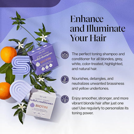 Kitsch Purple Shampoo & Conditioner Set For Blondes & Color Treated Hair