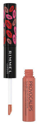 Rimmel London Provocalips 16hr Kiss-Proof Lip Color - Two-Step Liquid Lipstick to Lock in Color and Shine - 710 Kiss-Off, .14 fl.oz.