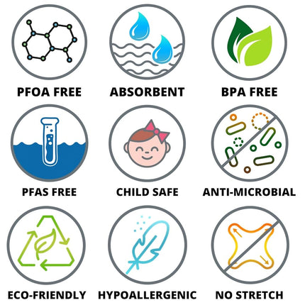 CIRCE CARE Pee Cloth:Silver Infused Pee rag for Women who Pee Outdoors, Reusable Absorbent Wipes, Eco alt. to Toilet Paper, Female Urination Solution for Camping, Hiking (2pc Combi- BlueDisco+Galaxy)
