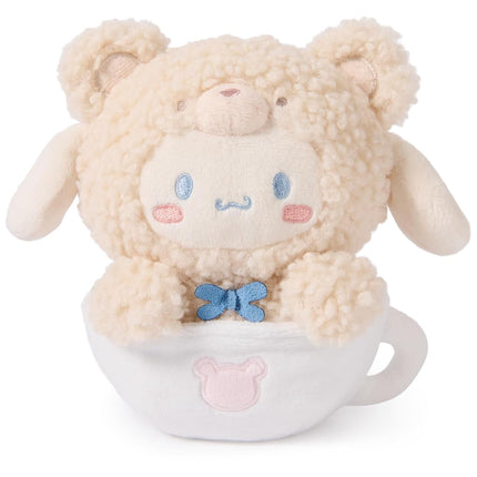 GUND Sanrio Official Hello Kitty and Friends Cinnamoroll Caf� Latte Teddy Bear Plush, Collectible Plush Toy, Stuffed Animal for Ages 1 and Up, 6�