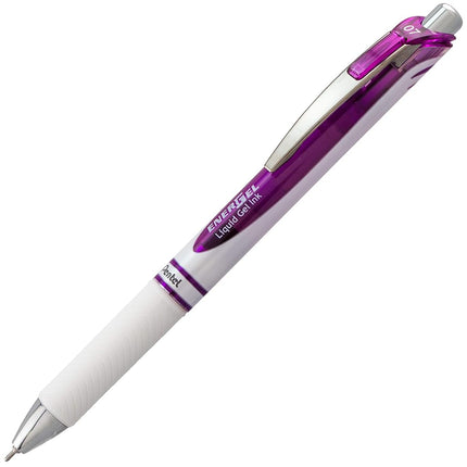 Pentel EnerGel Pearl Deluxe RTX Retractable Gel Pen, 0.7mm Needle Tip, 2 Pack, Violet Ink (BLN77WBP2V)