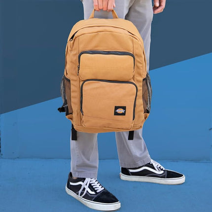 Mochila Dickies Tradesman de Gran Capacidad, Resistente al Agua, Mochila Casual para Viajes con Logotipo, Apta para Portátiles de 15,6 Pulgadas, Marrón Pato, Mochilas de Día