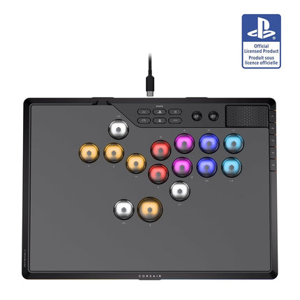 Corsair NOVABLADE PRO Wireless Hall Effect Leverless Controller – 15-Main Key Layout, 1000Hz Polling, 2.4GHz Wireless, SOCD, MGX Hyperdrive Hall Effect Magnetic Switches – PS5, PS4, PC – Black [PlayStation 5]