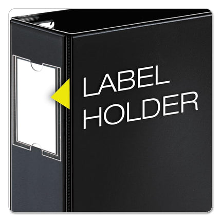 Cardinal® Premier 11" x 17" Binder, Easy Open® Locking Slant-D® Rings, 3", 650-Sheet Capacity, Black with Spine Label Holder