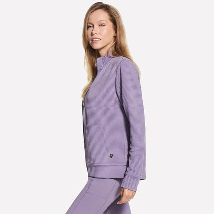 Skechers womens Go Walk Hoodless Hoodie Jacket, Purple Sage, S