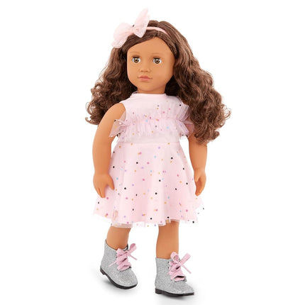 Our Generation 18-Inch Doll Clothes Pink & Colorful Dress Outfit, Outfits