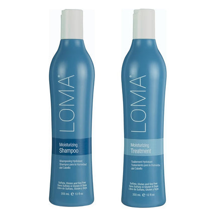 (350ml) - Loma Hair Care Moisturising Shampoo Moisturising Treatment Duo