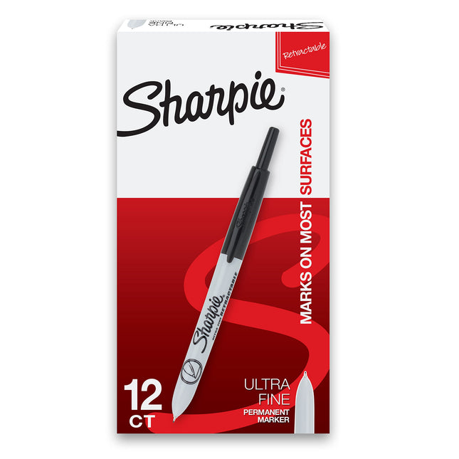 Sharpie Retractable Permanent Markers, Ultra Fine 