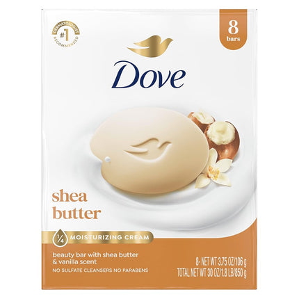 Dove Nourishing Care Shea Butter Beauty Bar, 8 Cou