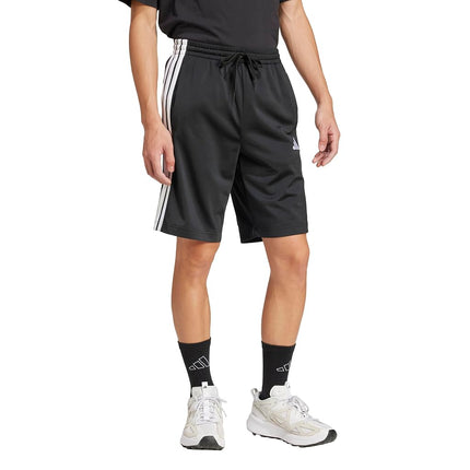 adidas Men's 3-Stripes Tricot Shorts, Black, M