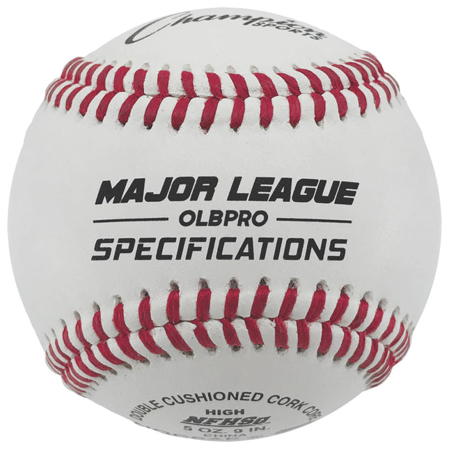 Champion Sports Leather Baseball Set: Dozen Indoor