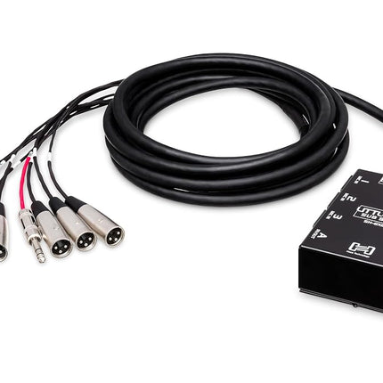 Hosa SH-6X2-20 Little Bro Sub Snake - 20 ft - 6 XLR Sends x 2 1/4" TRS Returns