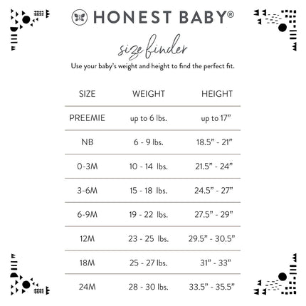 HonestBaby 4-Pack Organic Cotton Cuff-Less Harem Pants, Bright White, Preemie