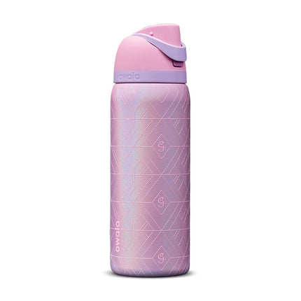 Owala Wicked FreeSip Insulated Stainless Steel Water Bottle with Straw for Sports & Travel, BPA Free Sports Water Bottle, 32 oz, Glinda (Pink)