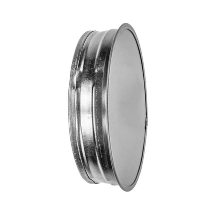 ECOPRO VENT 4” Inch Duct End Cap - Galvanized Steel Round Vent Cover for Outdoor and Indoor Use – Pipe Cover – Steel Plug for Dryer Ducts and Pipes – End Cap for HVAC Systems