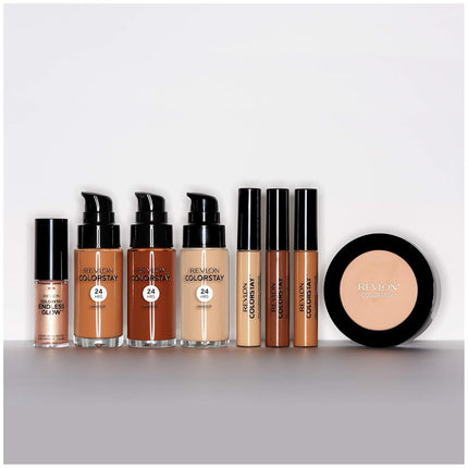 Revlon Powder Foundation by, ColorStay Face Makeup, Longwearing, Oil Free, Fragrance Free, Noncomedogenic, Natural Ochre (290)