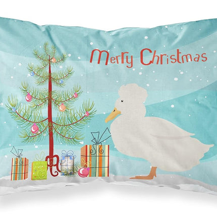 Caroline's Treasures Taie d'oreiller en polyester, Canard huppé de Noël, Standard