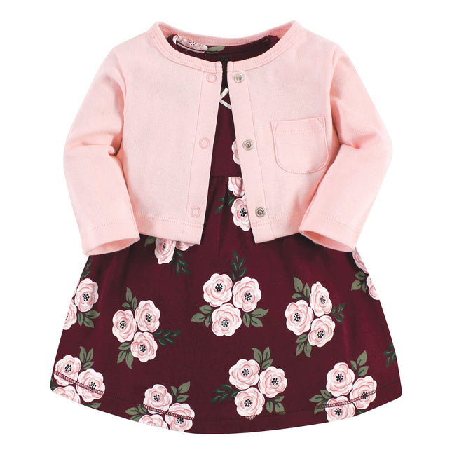 Hudson Baby Baby Girls' Cotton Dress and Cardigan 