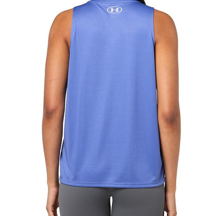 Under Armour Womens Velocity Solid Tank Top, (561) Starlight / / Metallic Silver, M