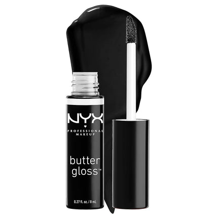 NYX PROFESSIONAL MAKEUP SIONAL MAKEUP Brillo de Labios Butter Gloss, No Pegajoso - Licorice (Negro)