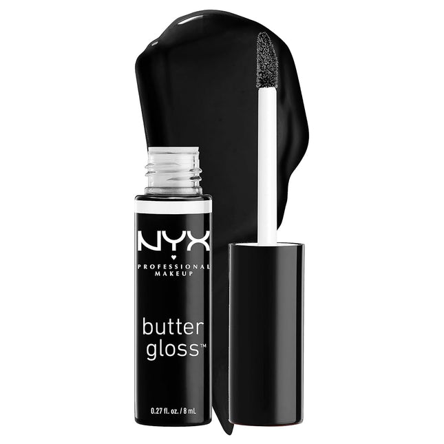 NYX PROFESSIONAL MAKEUP SIONAL MAKEUP Butter Gloss, Non-Sticky Lip Gloss - Licorice (Black)