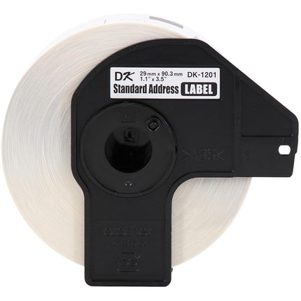 Étiquettes d'adresse standard prédécoupées Brother Genuine DK1201 pour imprimantes QL, (DK1201)