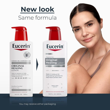 Eucerin Original Healing Rich Lotion 16.9 Fluid Ounce (packaging may vary)