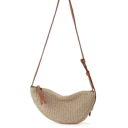 The Sak Tess Sling Purse - Small Woman's Crossbody Bag For Everyday & Travel - Handbag With Zipper Closure & Adjustable Strap, Bamboo Crochet, Medium