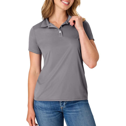 Hanes Sport Women's Cool DRI Performance Polo,Grap