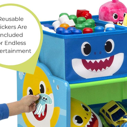 Baby Shark Design & Store 6 Bin Toy Storage Organizer by Delta Children